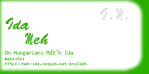 ida meh business card